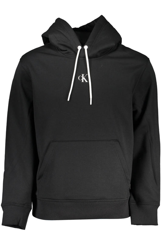 CALVIN KLEIN MEN'S BLACK ZIPLESS SWEATSHIRT