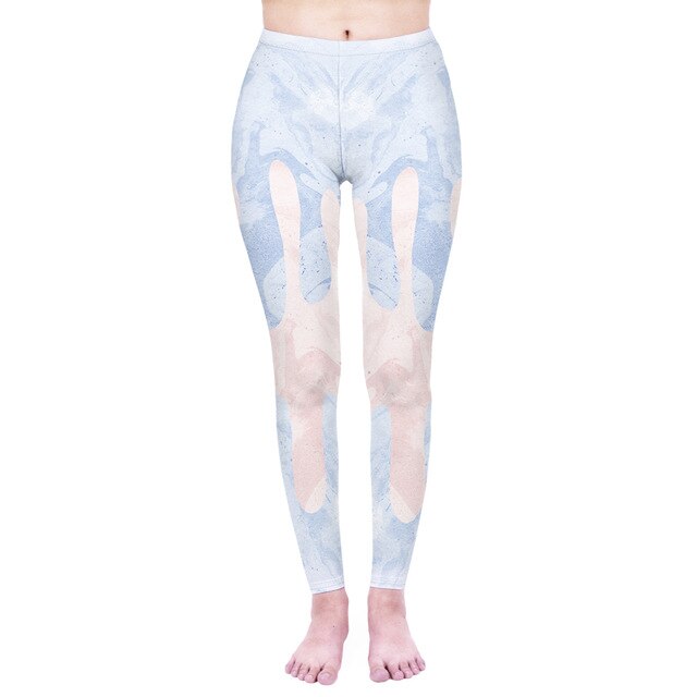 Fashion Women Legging Pink Tropics Printing With Multicolor Pattern Leggins High Elasticity Legins Fitness Pants Leggings