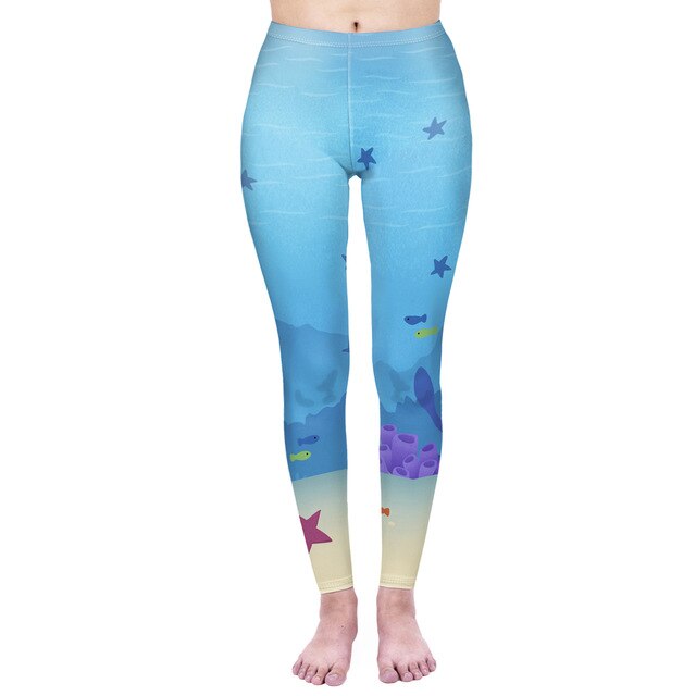 Fashion Women Legging Pink Tropics Printing With Multicolor Pattern Leggins High Elasticity Legins Fitness Pants Leggings