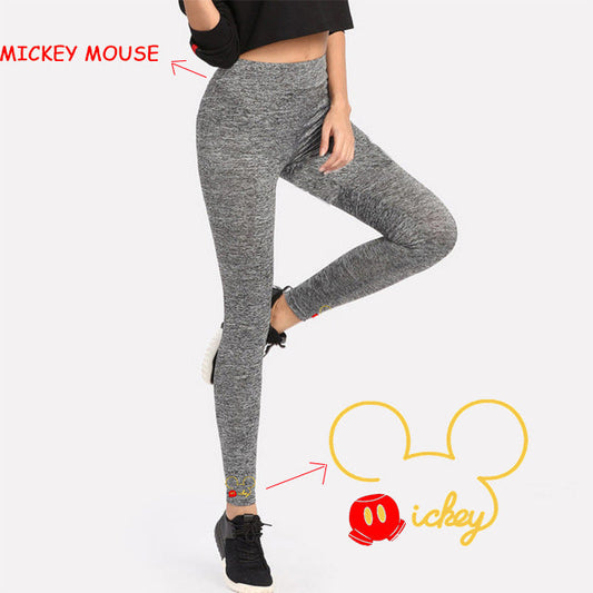 Yoga Pants Mickey Women Push Up Sports Running Sportswear Fitness Leggings